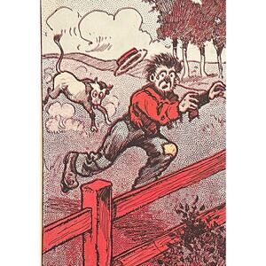 AH Co Early 1900s Millions For de-Fence Farm Military Budget Humor Postcard GUC